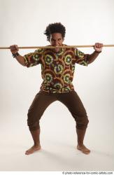Garson STANDING POSE WITH SPEAR AFRO